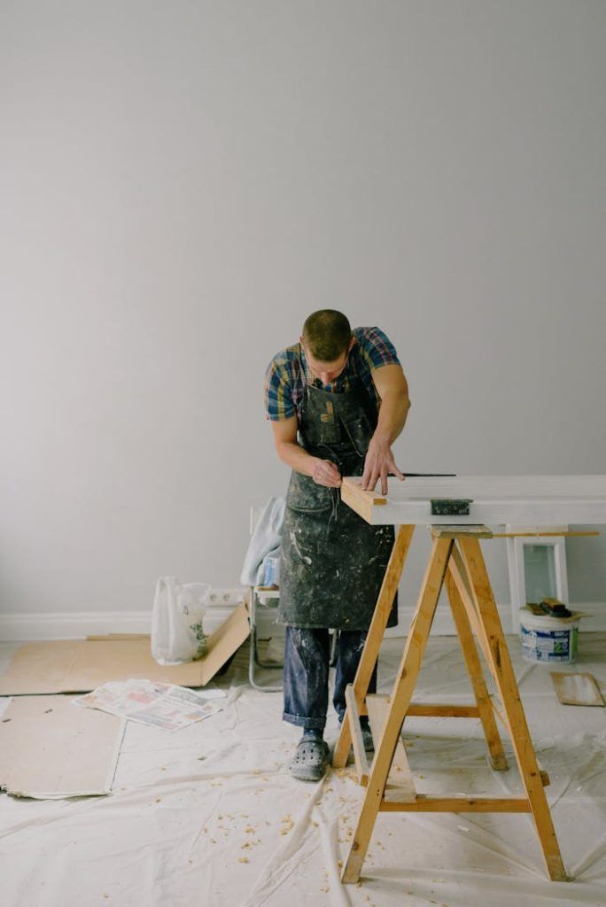 Handyman at work